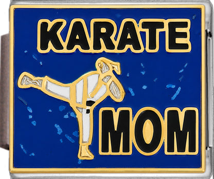 Karate Mom on Sparkle Blue