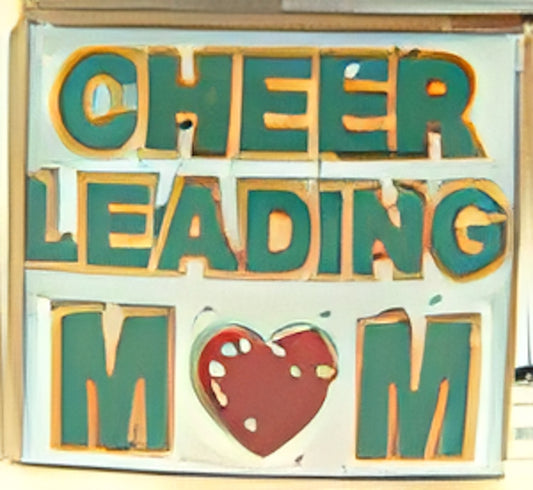 Cheer Leading Mom with Heart