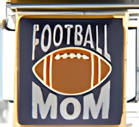 Football Mom on Purple