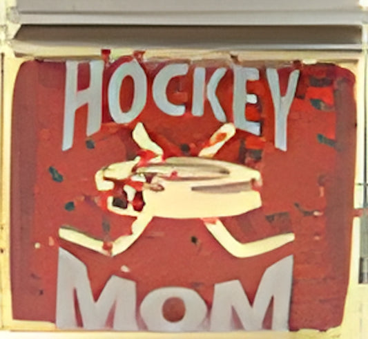 Hockey Mom on Red