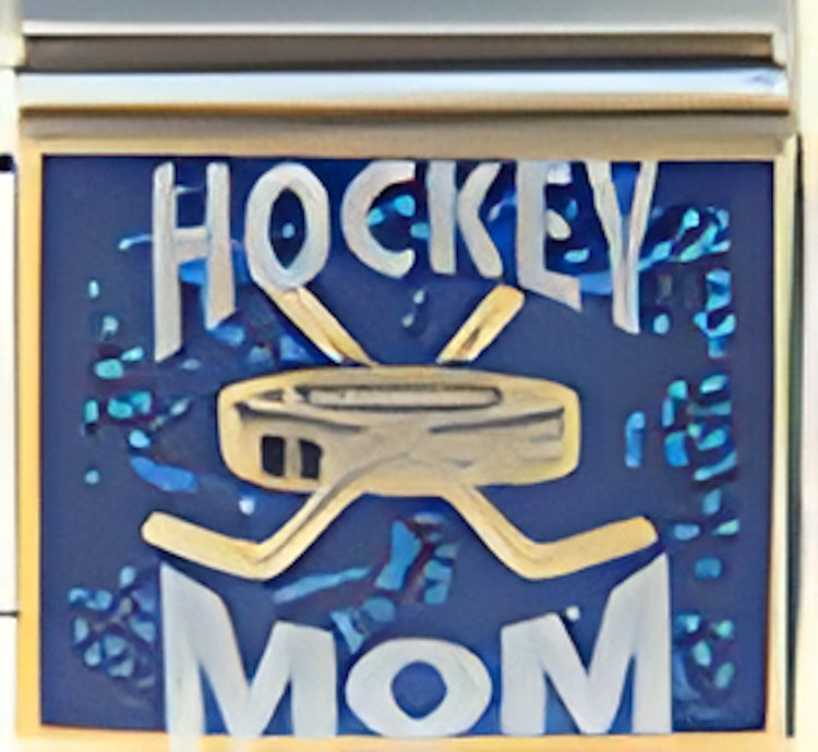 Hockey Mom on Sparkle Blue