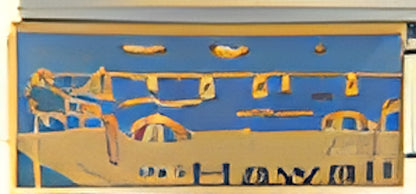 Superlink Beach Scene with Hawaii Text