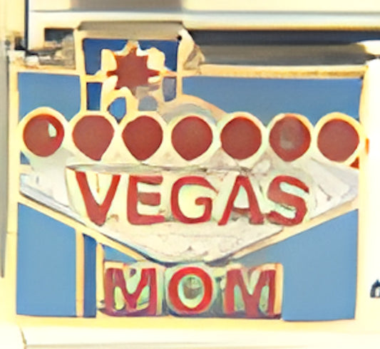 Vegas Mom with Las Vegas Sign