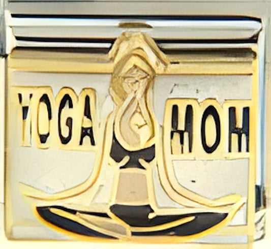 Yoga Mom on White