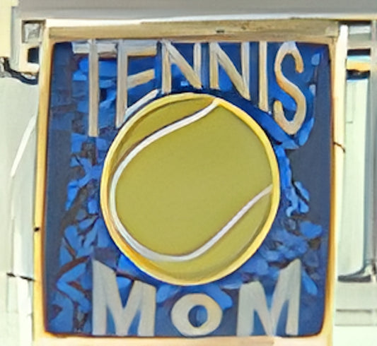 Tennis Mom on Sparkle Blue