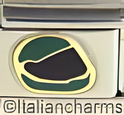 Green Motorcycle Helmet