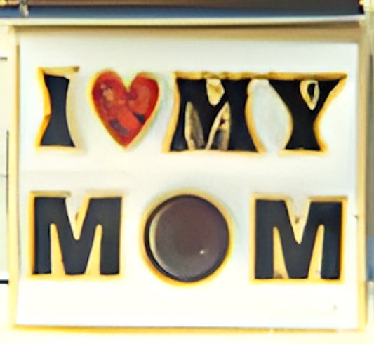I Love My Mom with January Birthstone