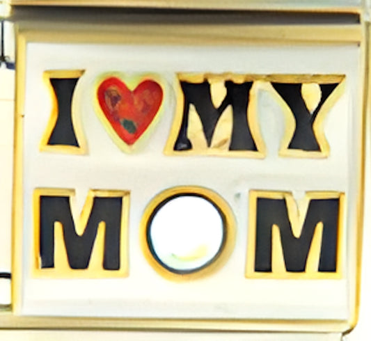 I Love My Mom with October Birthstone
