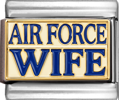 Air Force Wife on White