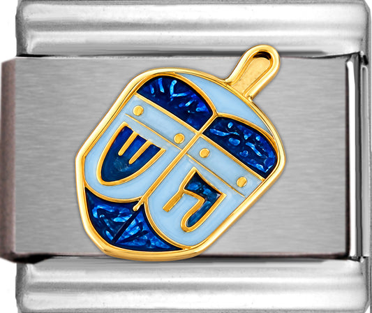 Blue and White Dreidel