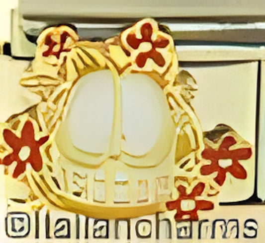 Garfield with Flowers