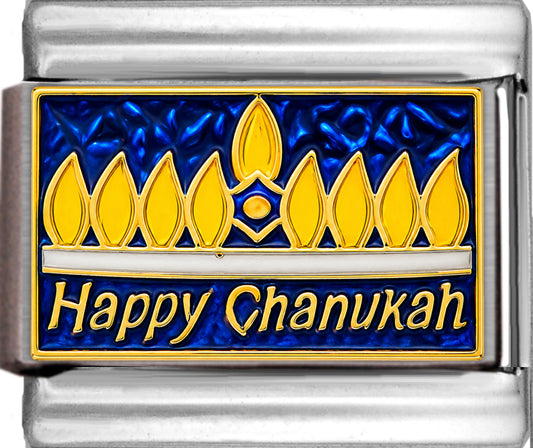 Happy Chanukah with Menorah