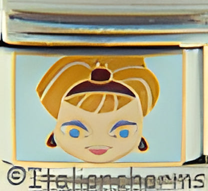 Jeannie Face on Blue