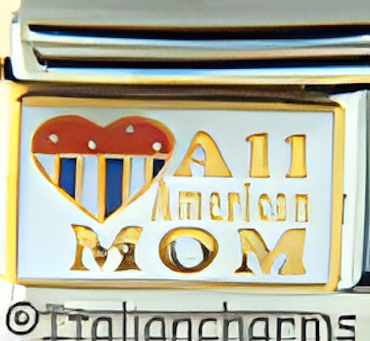 All American Mom on White
