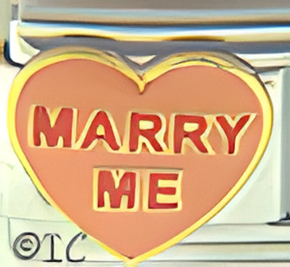 Necco Sweetheart Marry Me on Orange