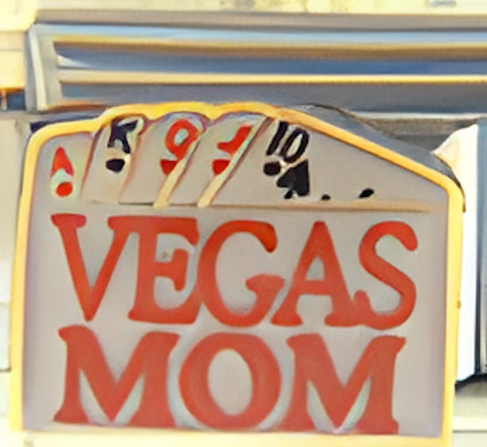 Vegas Mom with Playing Cards