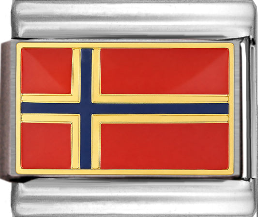 Norway Flag with Red White and Blue