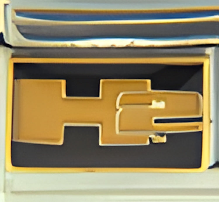 Yellow H2 Hummer Logo on Black