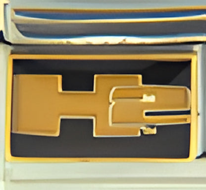Yellow H2 Hummer Logo on Black