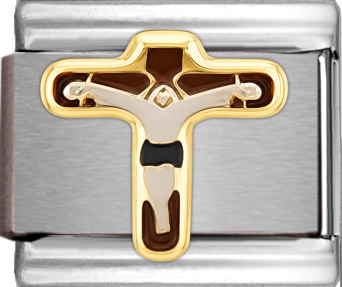 Jesus Christ Crucifix with Black Cloth