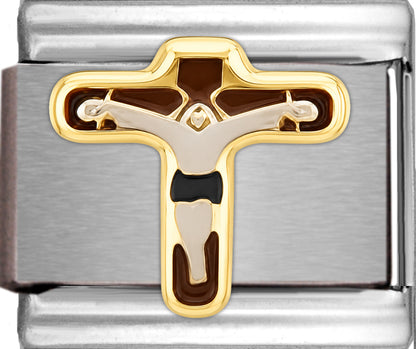Jesus Christ Crucifix with Black Cloth