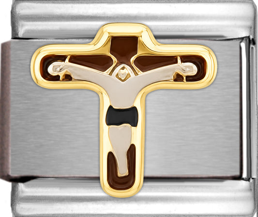 Jesus Christ Crucifix with Black Cloth