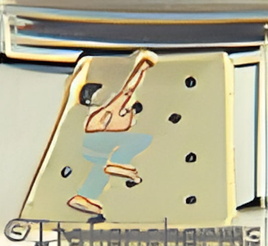 Rock Climber on Tan