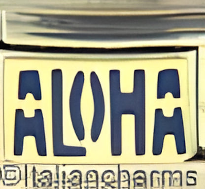 Blue ALOHA on Gold