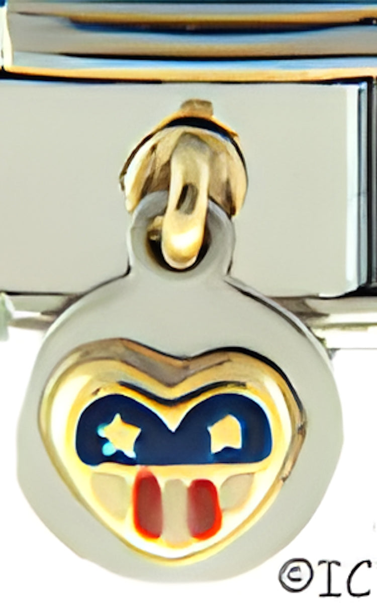 Dangle Heart Flag on Steel