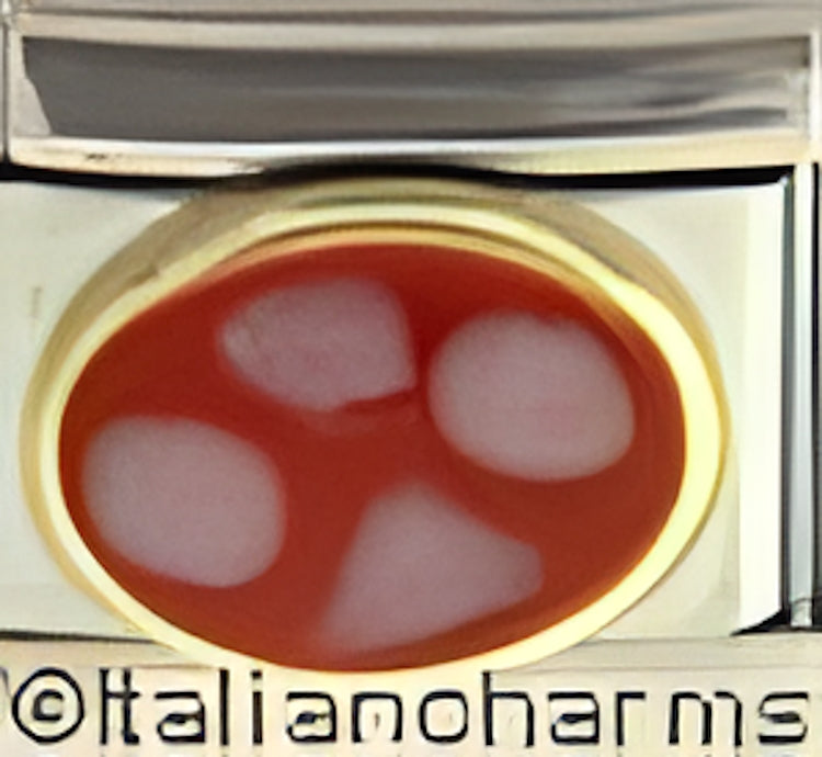 Dotted Red Oval