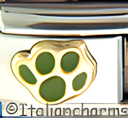 Green Paw Print
