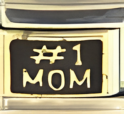 Number 1 MOM on Black