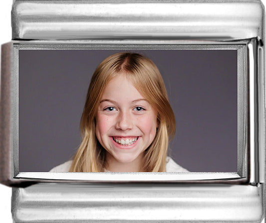 Custom Photo Charm - Silver Tone Framed - Landscape