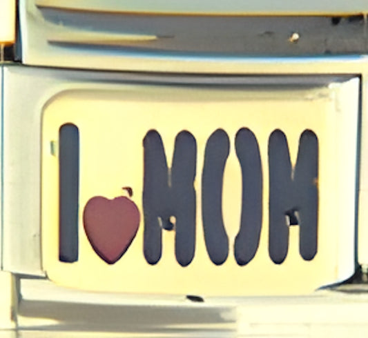 I Love MOM with Heart