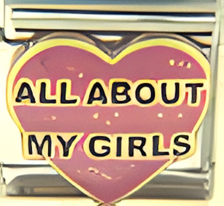 All About My Girls on Pink Heart