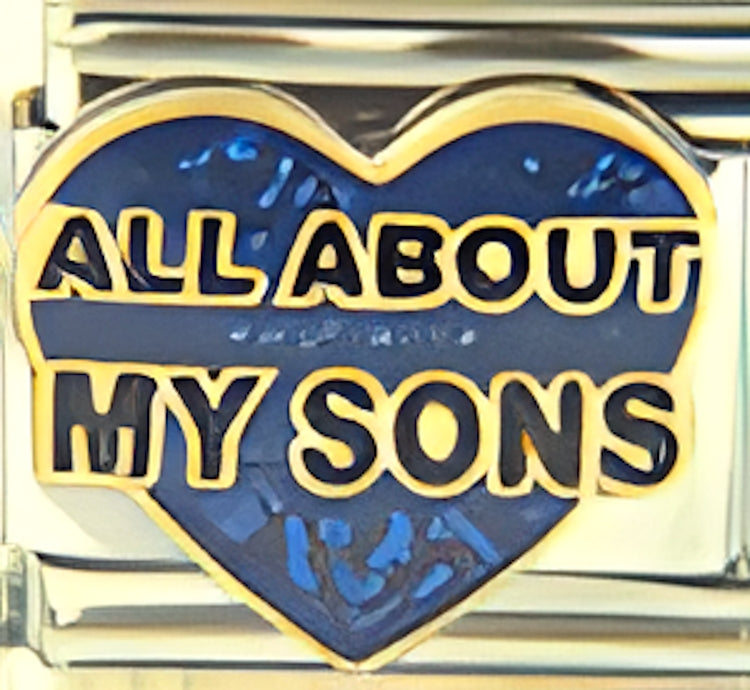 All About my Sons on Blue Heart