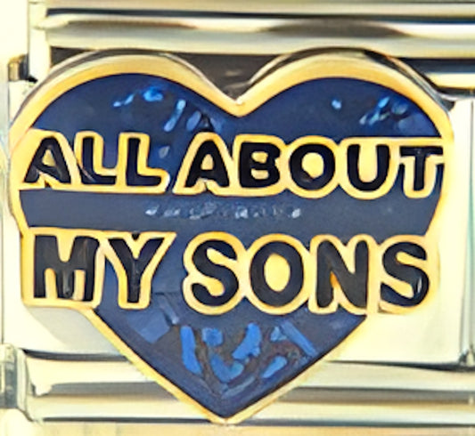 All About my Sons on Blue Heart