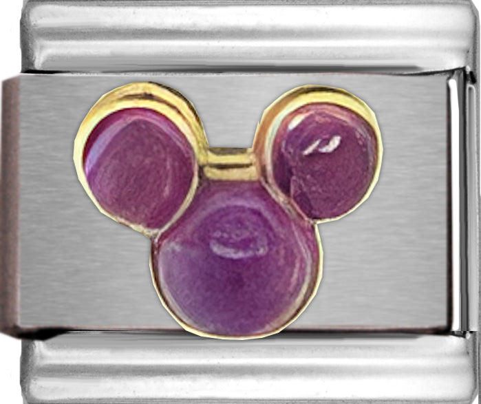 Disney Mickey Purple Cabochon
