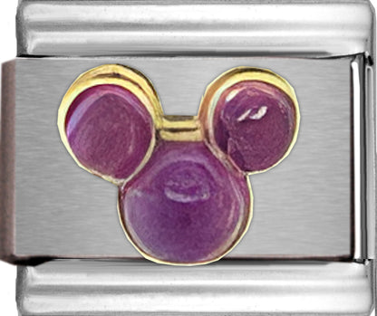 Disney Mickey Purple Cabochon