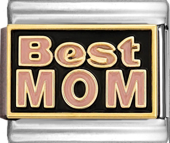 Pink Best MOM on Black