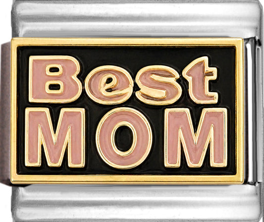Pink Best MOM on Black