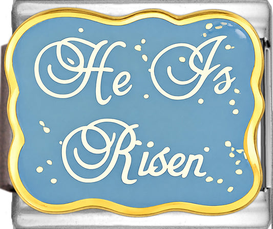 He is Risen on Sparkle Blue