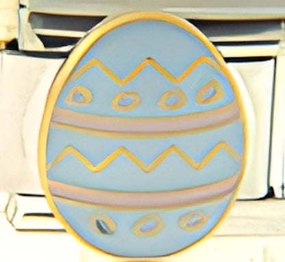 Blue and Pink Easter Egg