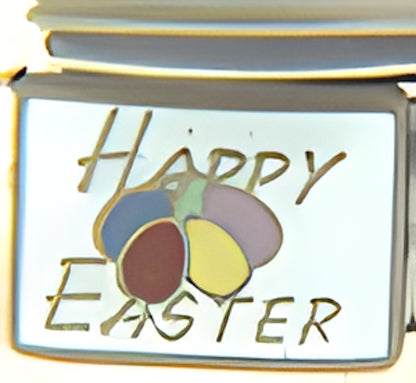Happy Easter with Eggs