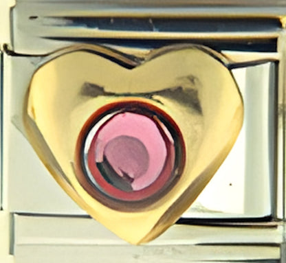 October Crystal Heart