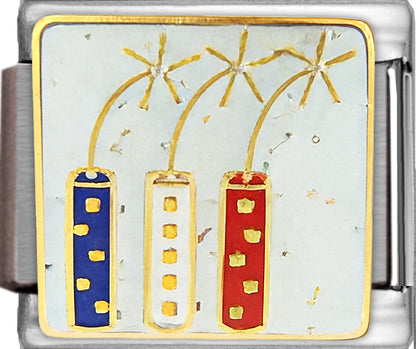 Firecrackers on White