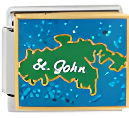 St. John Island on Sparkle Blue