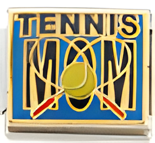 Tennis Mom on Blue