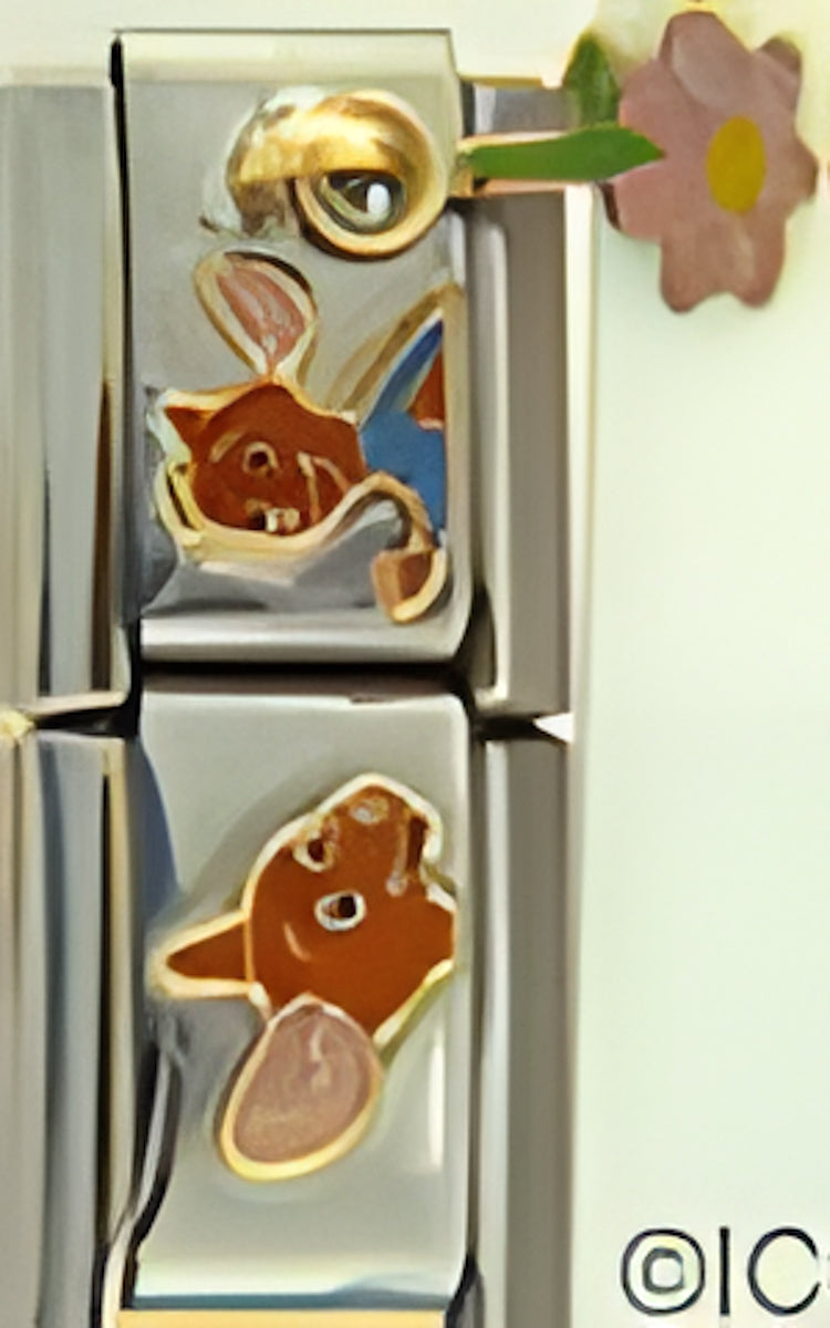 Disney Double Link Kanga and Roo with Dangle Flower