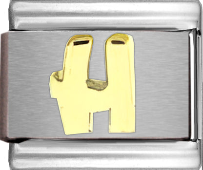 Disney Gold Letter H